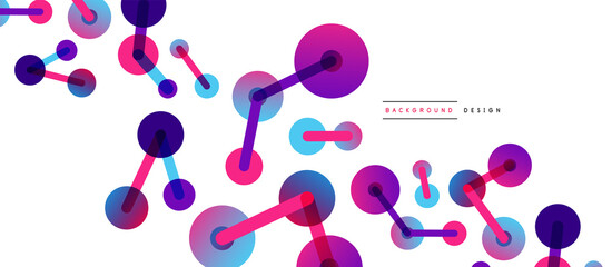 Network concept abstract background. Dots connection. Big data idea. Business template for wallpaper, banner, background or landing