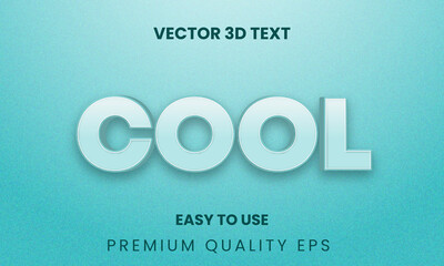 Cool Editable 3d text effect template
