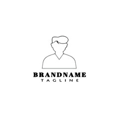 avatar logo icon design template vector illustration