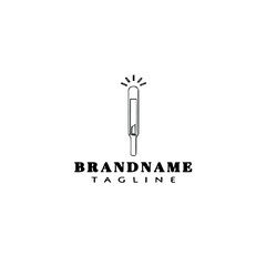 fire cracker logo cartoon icon design template black vector illustration