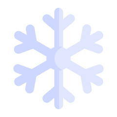 Snowflake icon, Christmas and celebrations. flat symbol collection. Editable vector Design