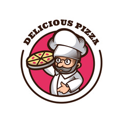 Illustration vector graphic of Delicious Pizza, good for logo design