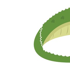 crocodile tail vector illustration design template