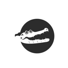crocodile head vector illustration design template
