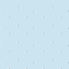 Stingray seamless pattern with scandinavian style. Underwater animals background. Vector illustration for children funny textile.