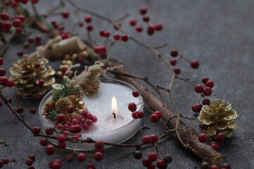 クリスマスのキャンドル