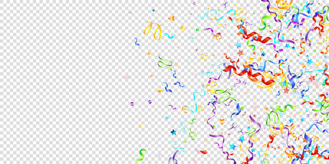 ribbon serpentine tinsel red spiral color curly