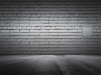 old interior with brick wall