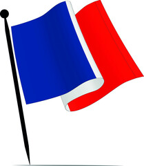 Waving france Flag 