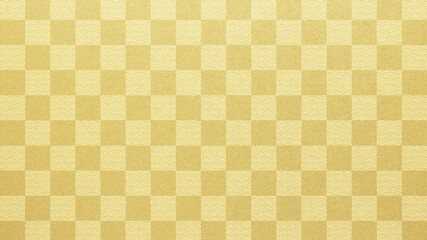 Oriental traditional pattern golden background material