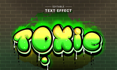 Editable text style effect - Graffiti text style theme.  © sailor