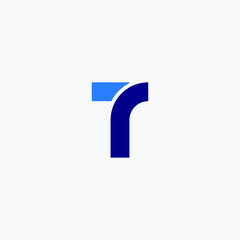 Initial letter T or T7 TR monogram logo resign.