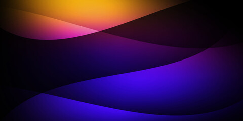 Yellow and Purple Abstract Random Shapes Background Wallpaper