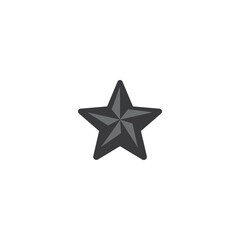 Star icon Template vector illustration design