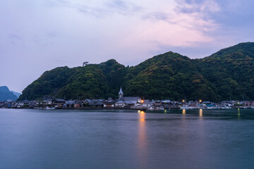 Obraz premium 崎津教会 天草 夜明け