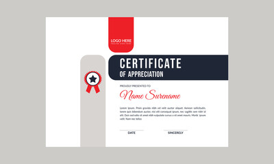 Certificate template awards diploma background