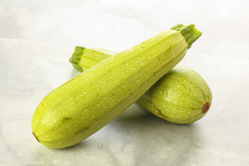 Two Young zucchini for cooking