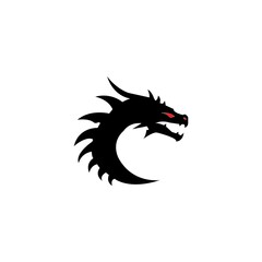 Dragon vector icon illustration design logo template