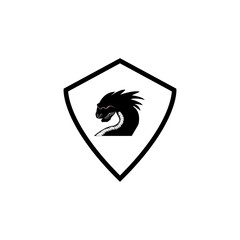 Dragon vector icon illustration design logo template