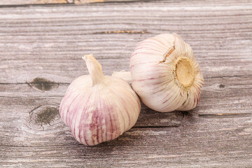Fresh ripe and tasty garlic