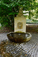fountain in Royal Baths Park in Warsaw