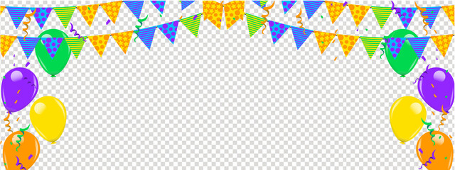 Happy birthday vector transparent background