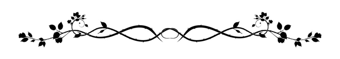 simple element pattern rose climbing plant. vector © antondzyna