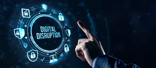 Internet, business, Technology and network concept. Cyber security data protection business...