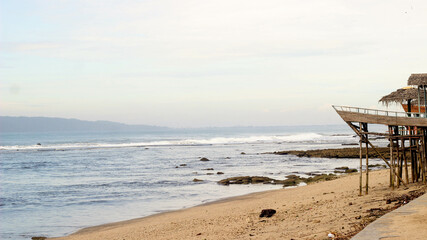 beach in the morning