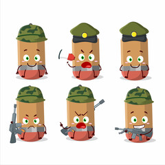 A charming soldier Pencil cartoon picture bring a gun machine