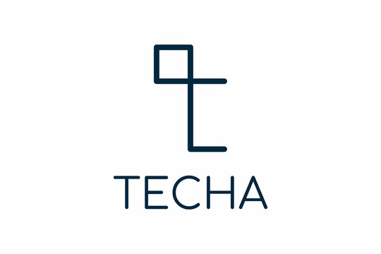 TECHA Logo, Logo Design, Hardware and software company, Teknologi logo, Pictogram Logo, Pictorial Mark, Abstrak Mark
