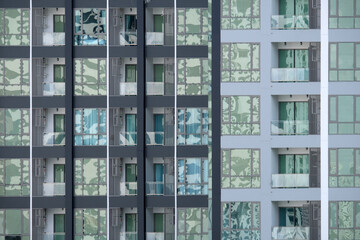 windows of a building