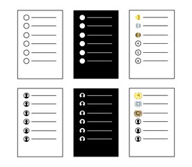 set of sheets with shadow