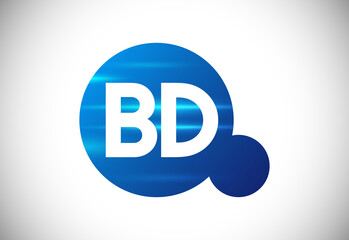 Initial Letter B D Logo Design Vector. Graphic Alphabet Symbol For Corporate Business Identity