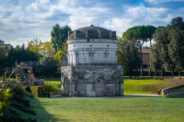 Fototapeta na wymiar Mausoleum of Theodoric. Ravenna, Emilia Romagna, Italy, Europe.