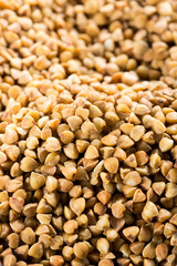 brown buckwheat close-up