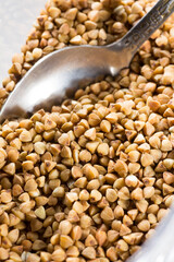 brown buckwheat close-up