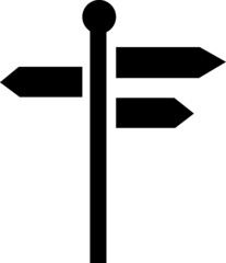 signpost icon on white background..eps