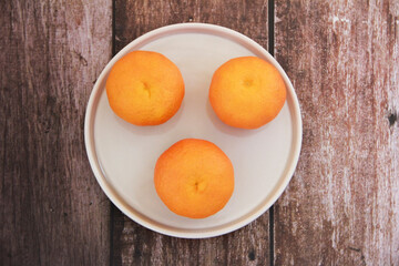 round sweet orange tangerine fruit
