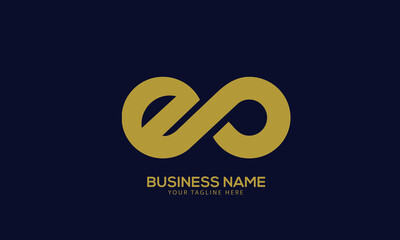 Alphabet ES or SE infinity design monogram vector logo template