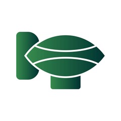 Zeppelin Glyph Gradient Vector Icon Design © JV Design49