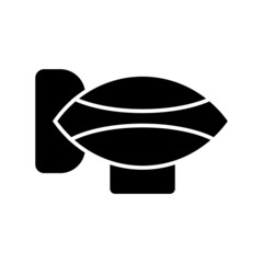Zeppelin Glyph Vector Icon Design © JV Design49