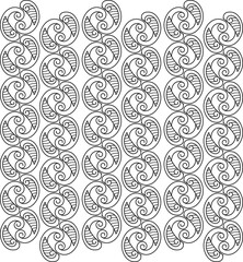 Indian Traditional and Cultural Rangoli, Alpona, Kolam, or Paisley vector line art. Bengal art India. for textile printing, logo, wallpaper