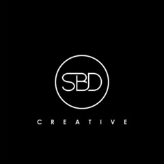 SBD Letter Initial Logo Design Template Vector Illustration