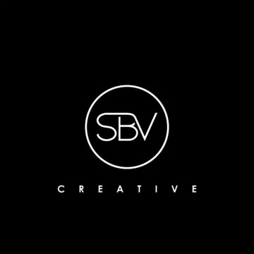 SBV Letter Initial Logo Design Template Vector Illustration