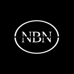NBN letter logo design with black background in illustrator, vector logo modern alphabet font overlap style. calligraphy designs for logo, Poster, Invitation, etc.	