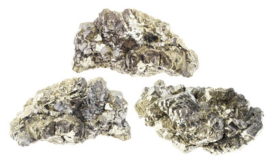 set of Marcasite stones cutout on white