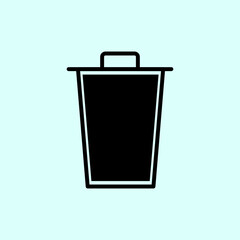 trash can isolated on white background