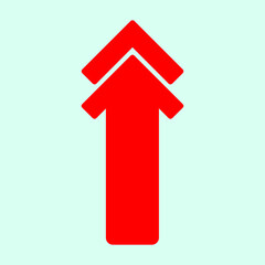 Red arrow icon vector EPS- 10