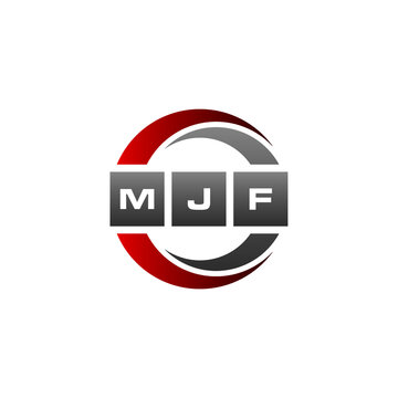 MJF Letter Initial Logo Design Template Vector Illustration
